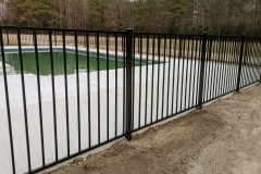 Black  Aluminum fences