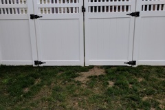 privacy fence  with a picket topper