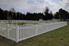 vinyl picket fence