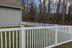 Vinyl picket fence